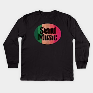 Send Music Vintage Kids Long Sleeve T-Shirt